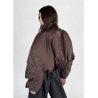 Shorty oversized bomber jacket in praline
