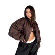 Shorty oversized bomber jacket in praline