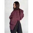 Shorty oversized bomber jacket in burgundy