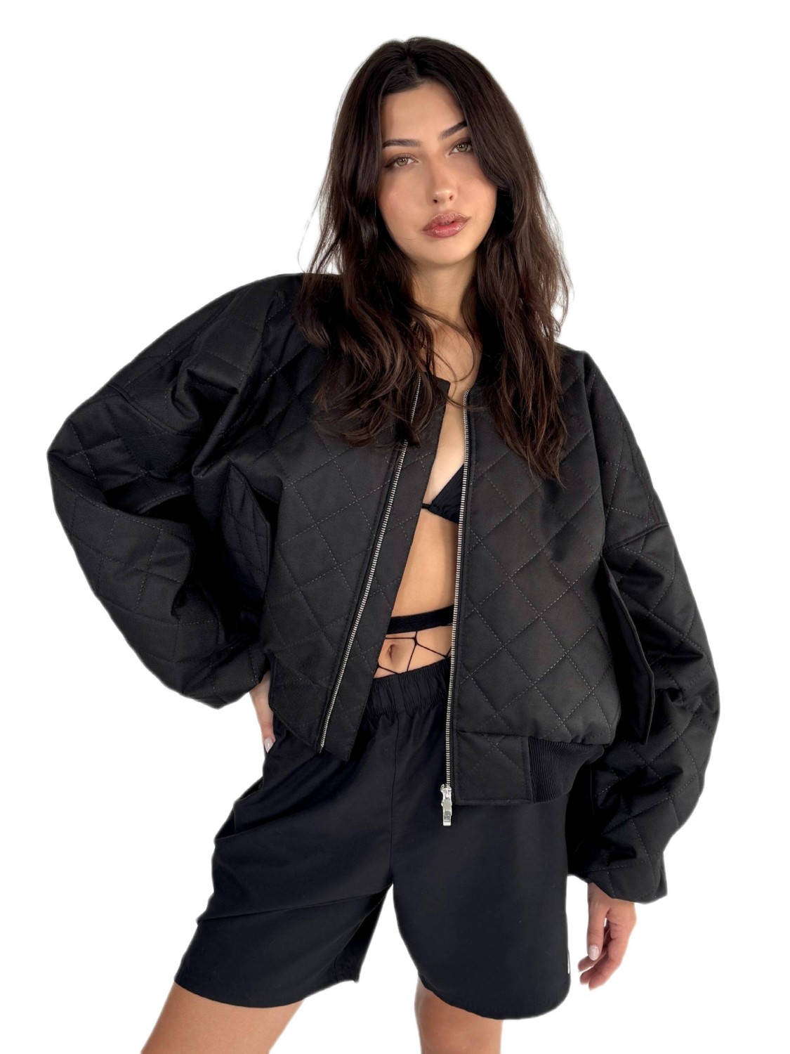 Shorty cloud oversize bomber jacket