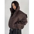 Parachute oversize bomber jacket in praline