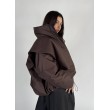 Parachute oversize bomber jacket in praline