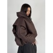 Parachute oversize bomber jacket in praline