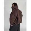 Parachute oversize bomber jacket in praline