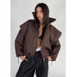 Parachute oversize bomber jacket in praline