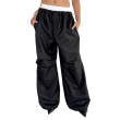 Oversized parachute pants