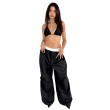 Oversized parachute pants