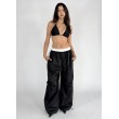Oversized parachute pants