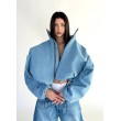Krótka kurtka bomber denim light blue