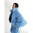Krótka kurtka bomber denim light blue