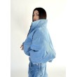 Krótka kurtka bomber denim light blue