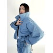 Krótka kurtka bomber denim light blue