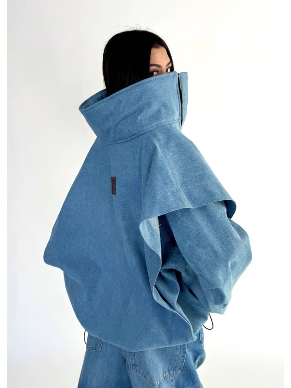 Parachute light blue denim bomber jacket