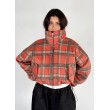 Shorty teddy bomber jacket red rush