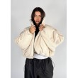 shorty teddy bomber jacket in mocca