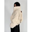 shorty teddy bomber jacket in mocca