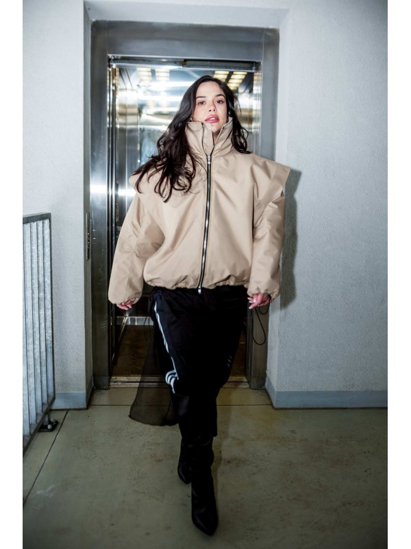 Parachute oversize bomber jacket mocca