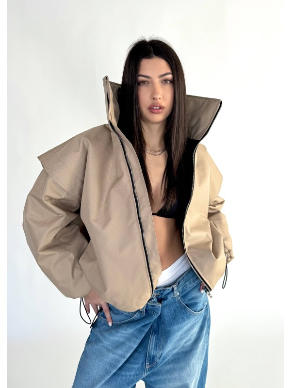 Parachute oversize bomber jacket mocca