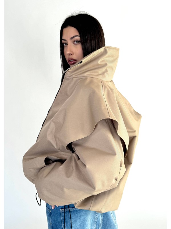 Parachute oversize bomber jacket mocca