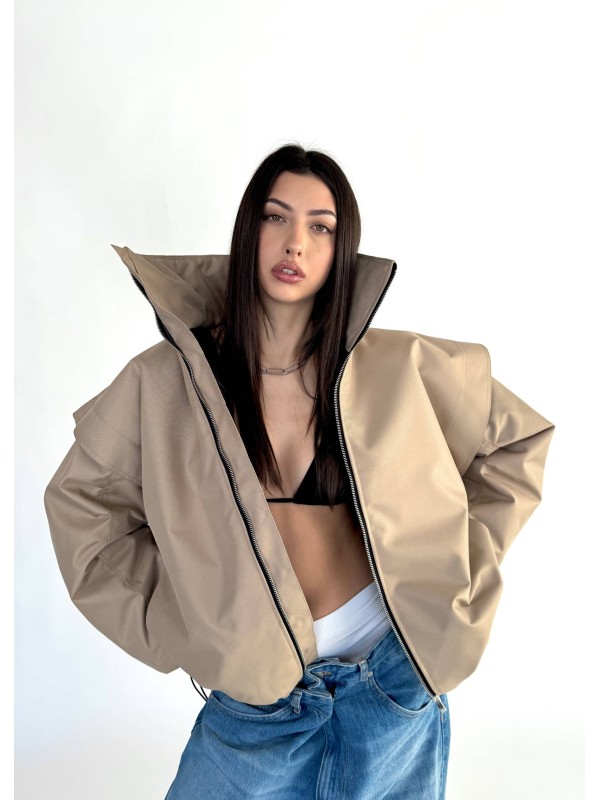 Parachute oversize bomber jacket mocca