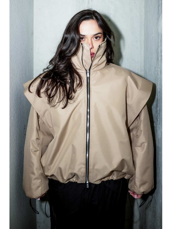 Parachute oversize bomber jacket mocca