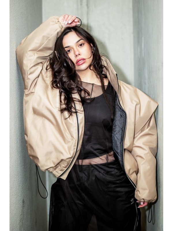Parachute oversize bomber jacket mocca