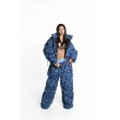 Spodnie / szorty patchwork denim zipper