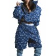 Spodnie / szorty patchwork denim zipper