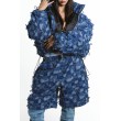 Spodnie / szorty patchwork denim zipper