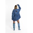 Koszulo sukienka denim patchwork