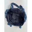 Patchwork denim shopper bag