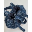 Patchwork denim shopper bag