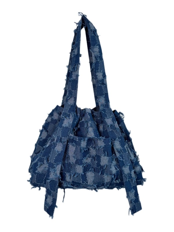 Torba shopper patchwork denim