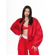 Krótka kurtka bomber cherry red