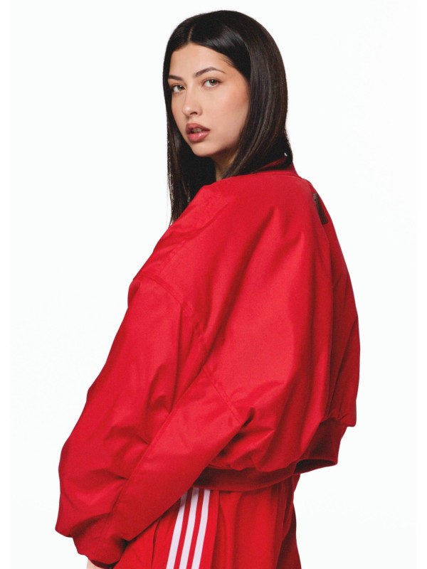 Krótka kurtka bomber cherry red