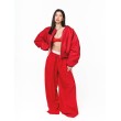 Krótka kurtka bomber cherry red