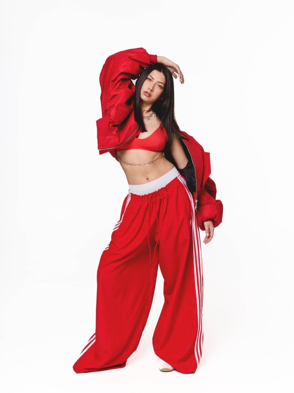 Krótka kurtka bomber cherry red