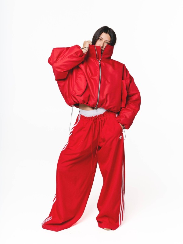 Krótka kurtka bomber cherry red
