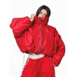 Krótka kurtka bomber cherry red