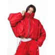 Krótka kurtka bomber cherry red