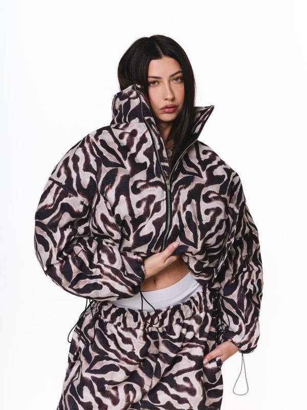Short Bomber Jacket – Zebra Wild Edition 1.0