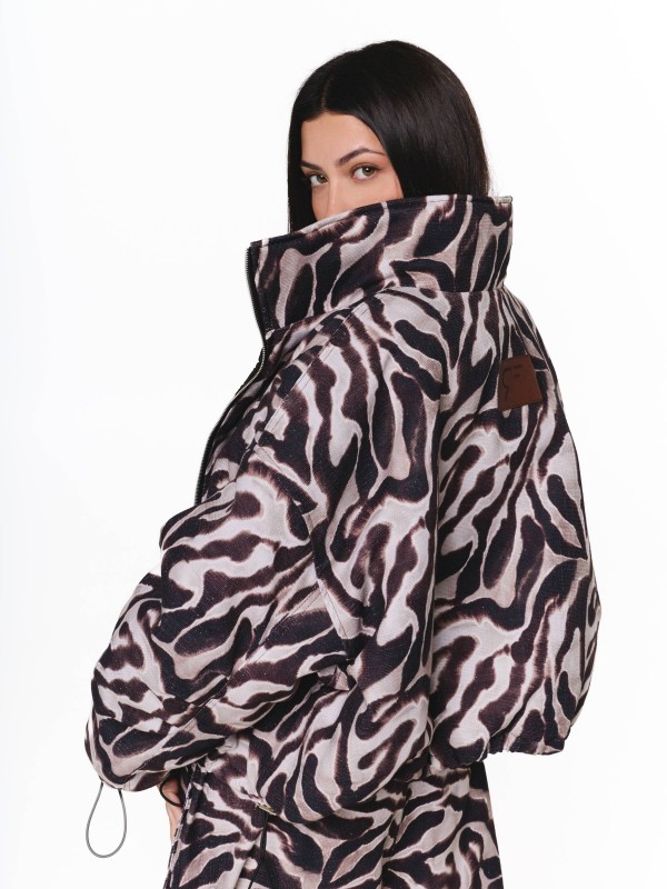 Short Bomber Jacket – Zebra Wild Edition 1.0