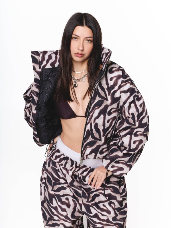 Short Bomber Jacket – Zebra Wild Edition 1.0