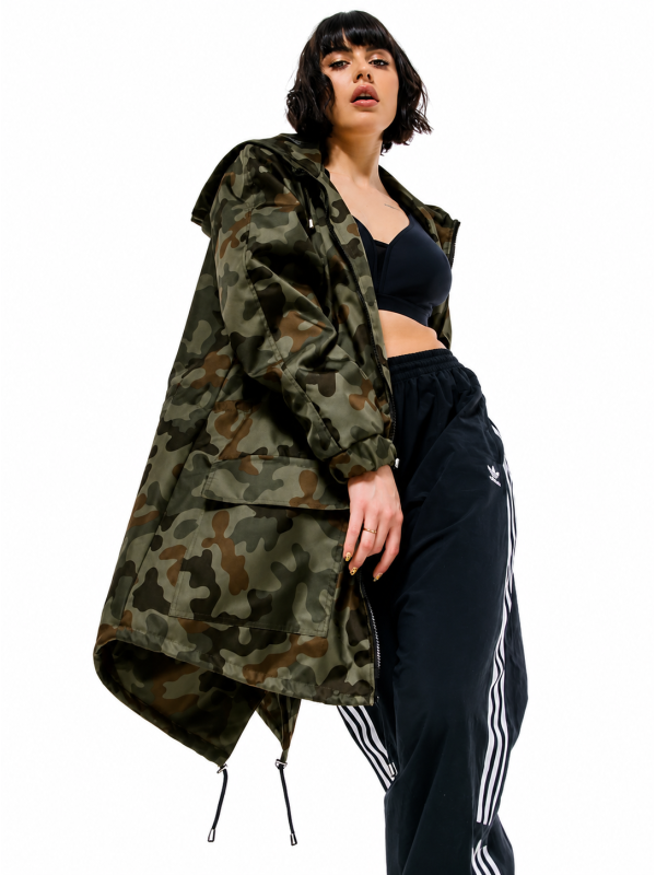 Kurtka / płaszcz typu parka camo