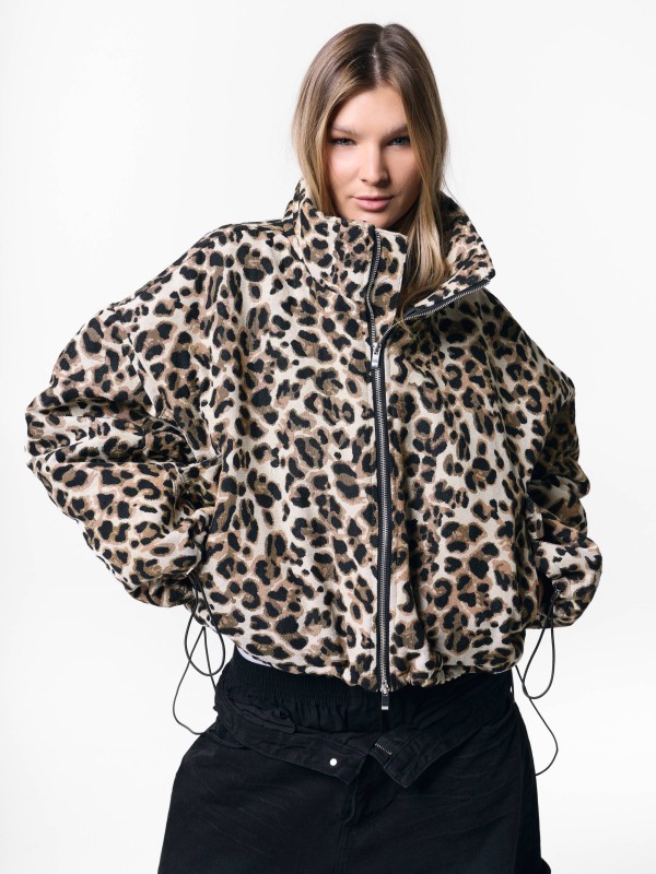 BOMBER LEOPARD HEAVY JACKET