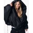 HOODSCAPE BLACK BOMBER JACKET