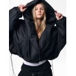 HOODSCAPE BLACK BOMBER JACKET