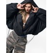 HOODSCAPE BLACK BOMBER JACKET