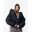 HOODSCAPE BLACK BOMBER JACKET