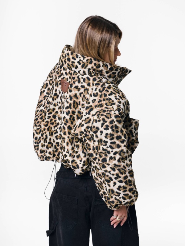 BOMBER LEOPARD HEAVY JACKET
